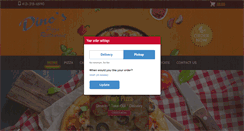 Desktop Screenshot of dinospizzama.com